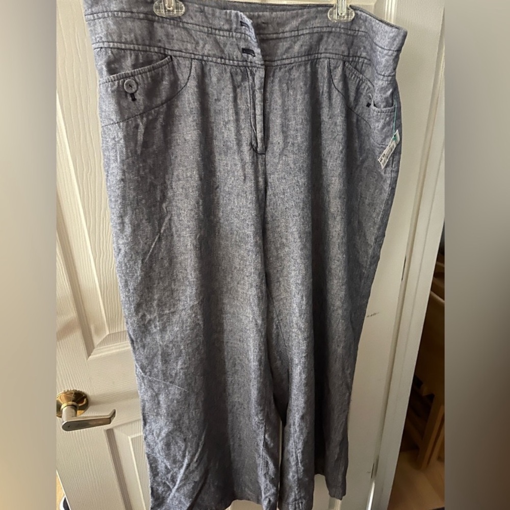 Lane Bryant Gray Wide Leg Pants